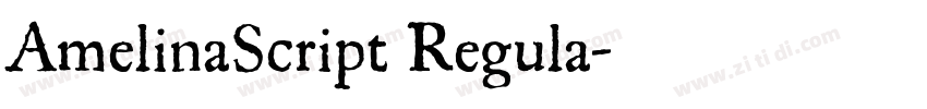 AmelinaScript Regula字体转换